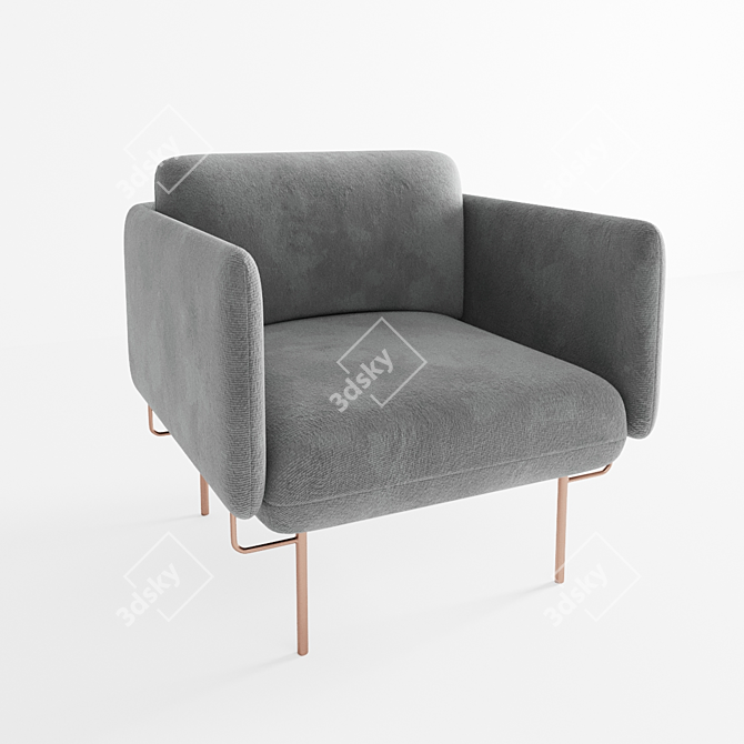 Cosy Comfort Armchair 3D model image 1