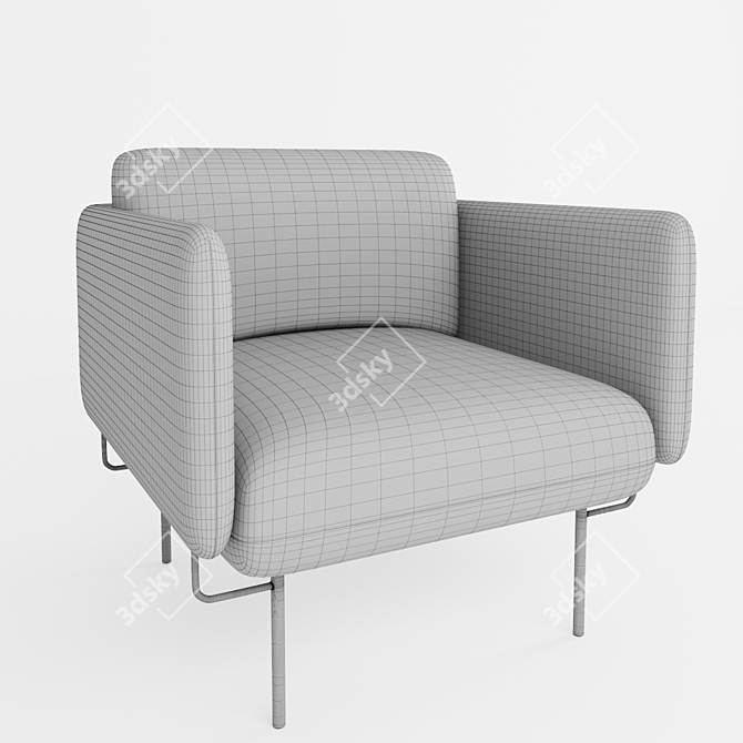 Cosy Comfort Armchair 3D model image 3