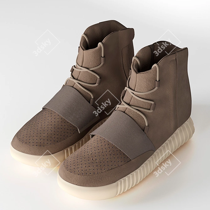 adidas Yeezy 750 - Premium Sneaker with PBR Textures 3D model image 1