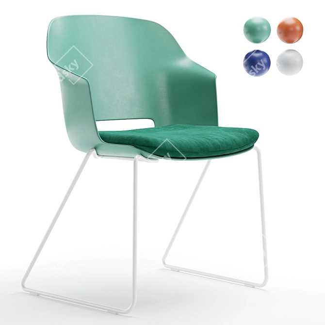 CLOP Chair: Sleek Sled Base Design 3D model image 1