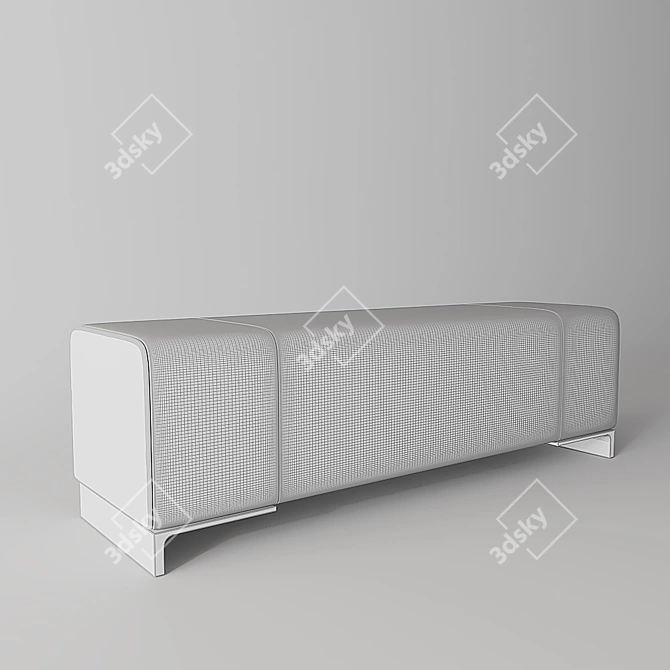 Arakan Bench: Elegant and Versatile 3D model image 2