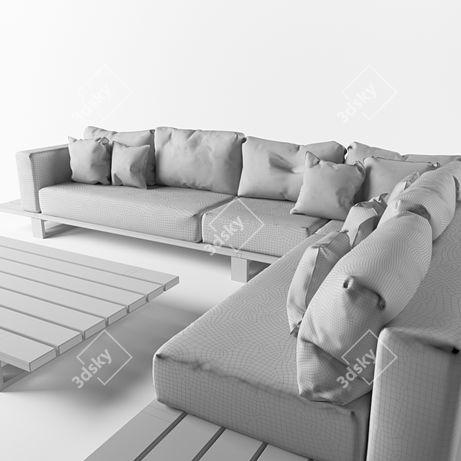 VIGOR Outdoor Modular Sofa 3D model image 3