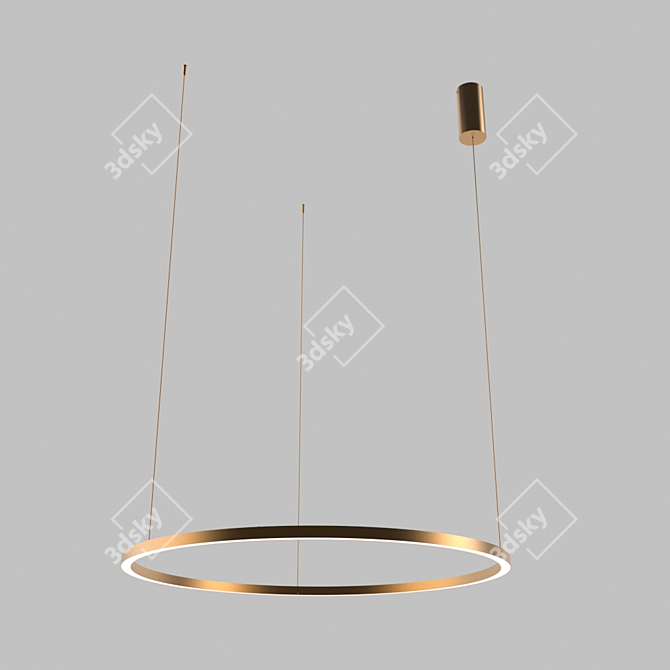 Golden Glow TOR Suspension Lamp 3D model image 1