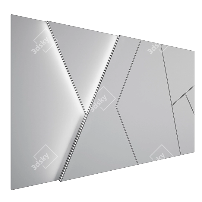 Versatile Wall Panel 20 - Multi-format 3D Model 3D model image 3