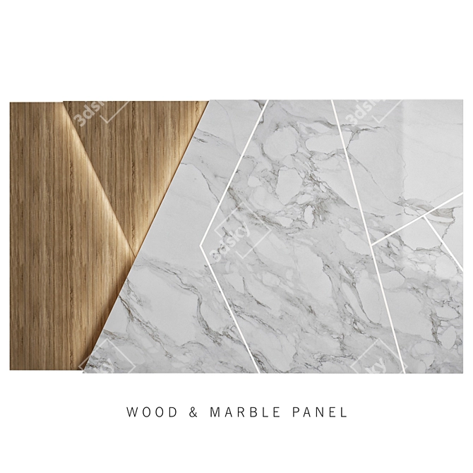 Elegant Wall Panel 22 - 3D Models 3D model image 1