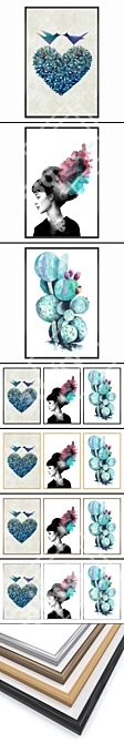 Elegant Wall Art Set: No. 658 3D model image 2