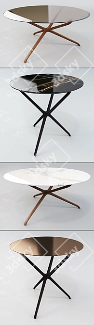 Ceccotti: Croix de Bois Coffee Table - Sophisticated Elegance 3D model image 2