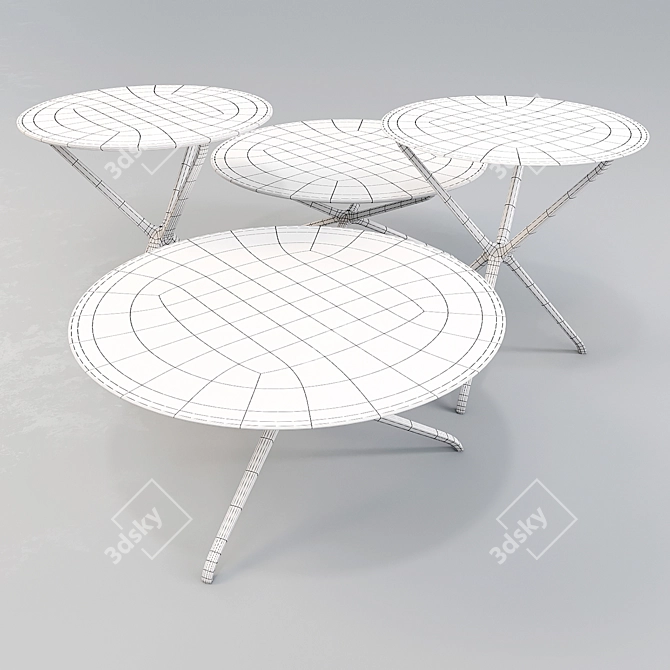 Ceccotti: Croix de Bois Coffee Table - Sophisticated Elegance 3D model image 3