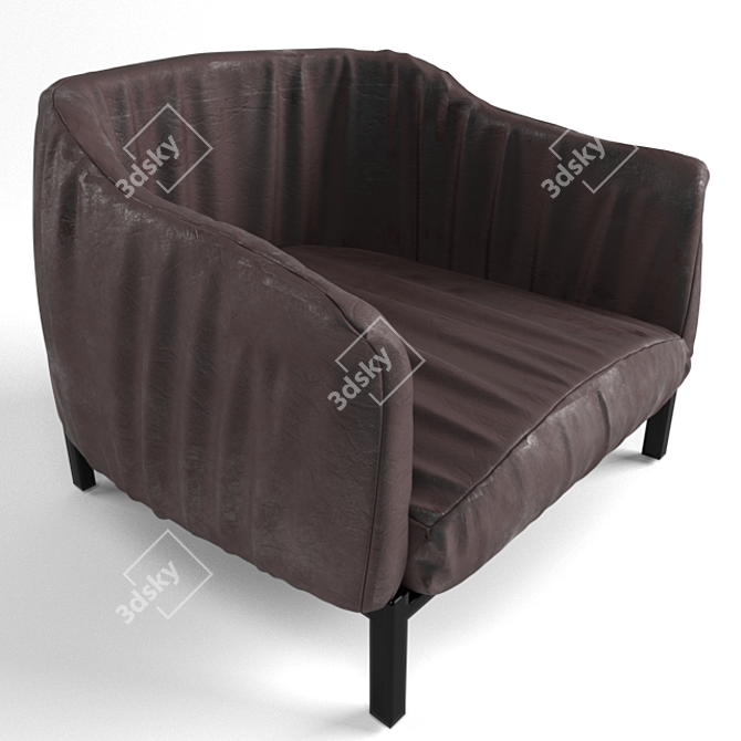 Italian-Made Armchair 3D model image 1