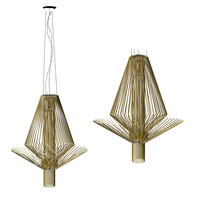 Elegant Foscarini Allegretto Assai Chandelier 3D model image 1