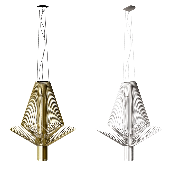 Elegant Foscarini Allegretto Assai Chandelier 3D model image 2