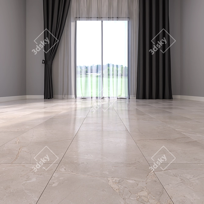 Luxury Marble Flooring: HD Texture & Multisub-object 3D model image 2