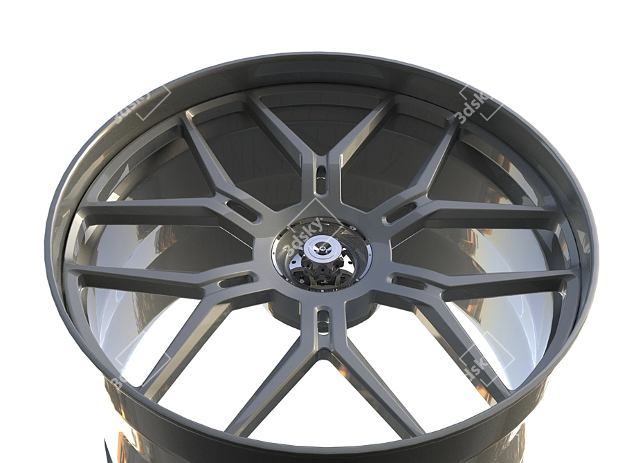 Sleek Car Rim - Polis 134880 3D model image 3