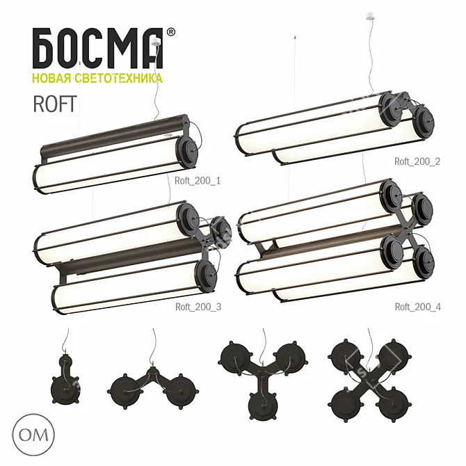 Roft Loft Lighting: V-ray+Corona Compatible 3D model image 1