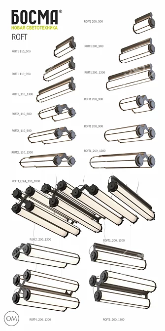 Roft Loft Lighting: V-ray+Corona Compatible 3D model image 2