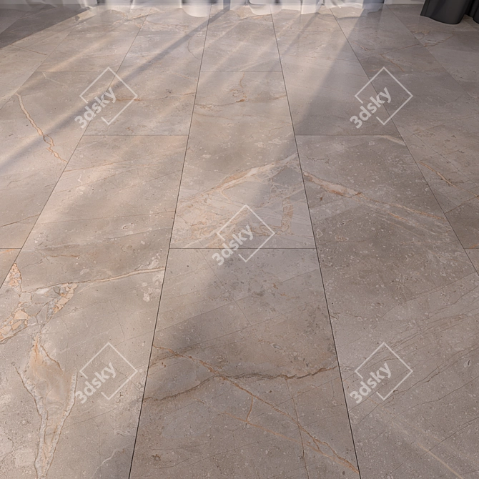 Luxury Marble Floor Tiles 3D model image 1