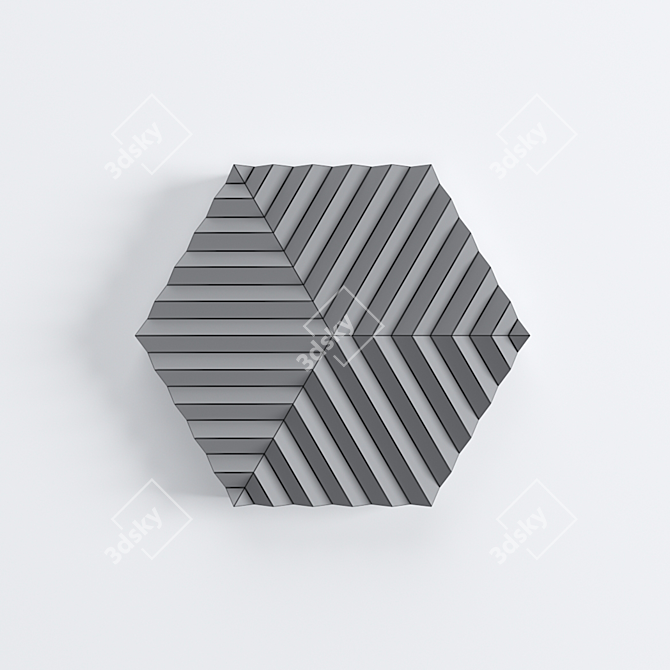 HexaCube - 4K Textured, R16cm 3D model image 3