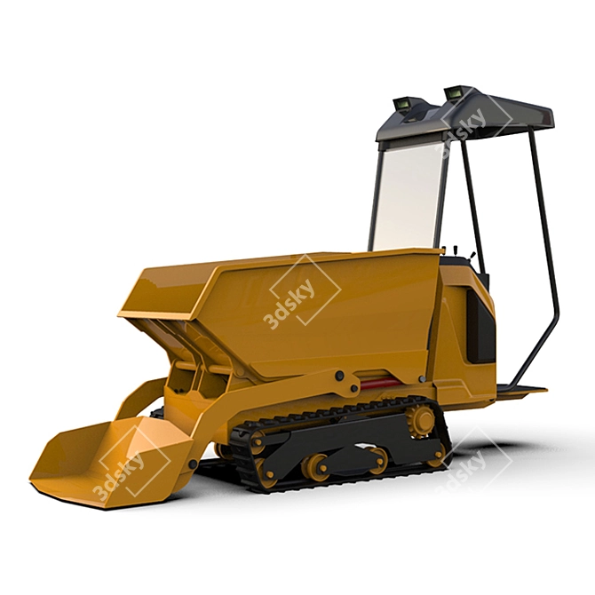 Compact Bulldozer 3D model image 1