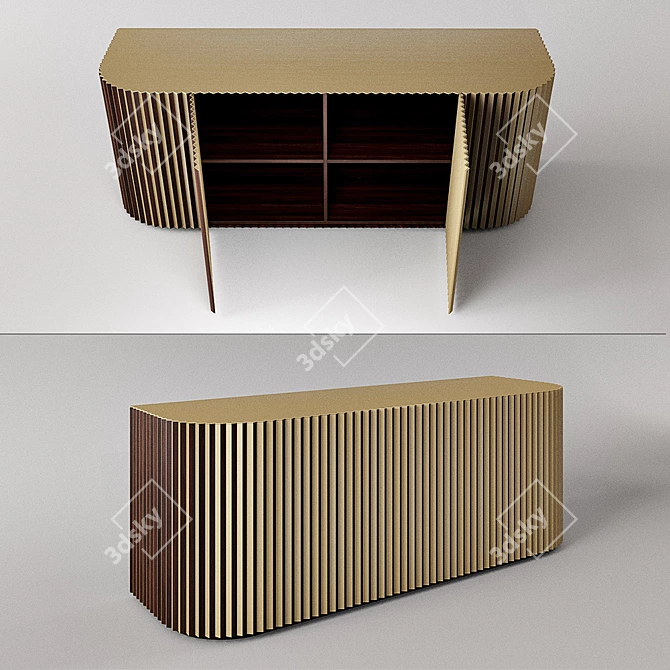 Elegant Shadow Cabinet, Lee Broom 3D model image 1