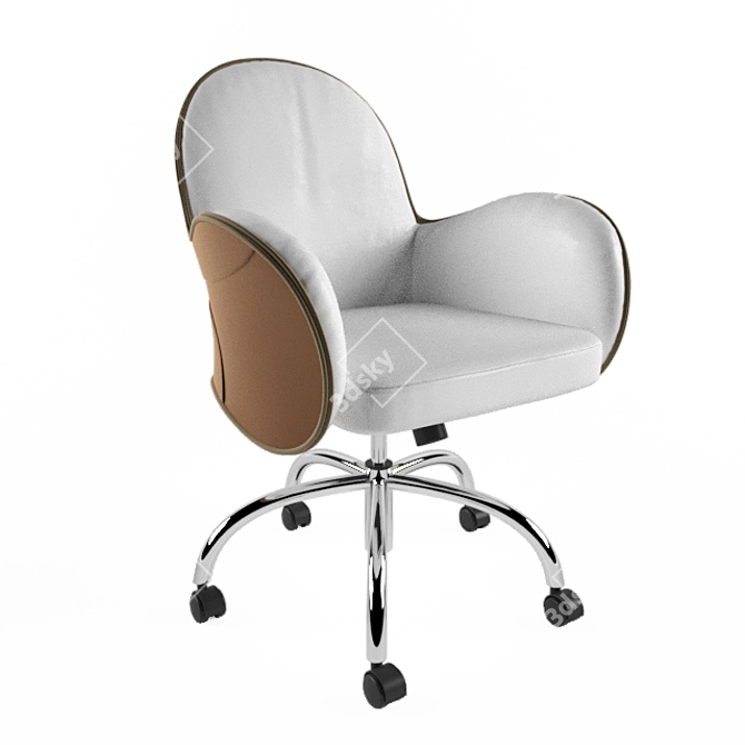 Depadova Leather Office Chair 3D model image 1