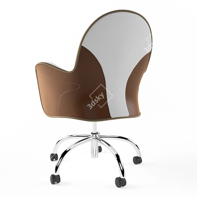 Depadova Leather Office Chair 3D model image 2