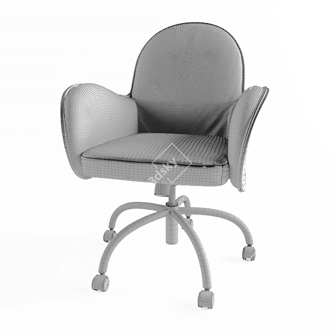 Depadova Leather Office Chair 3D model image 3