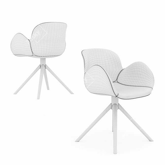 Bolton Chair: Lightweight & Versatile 3D model image 3