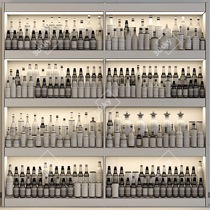 Ultimate Alcoholic Beverage Collection 3D model image 2