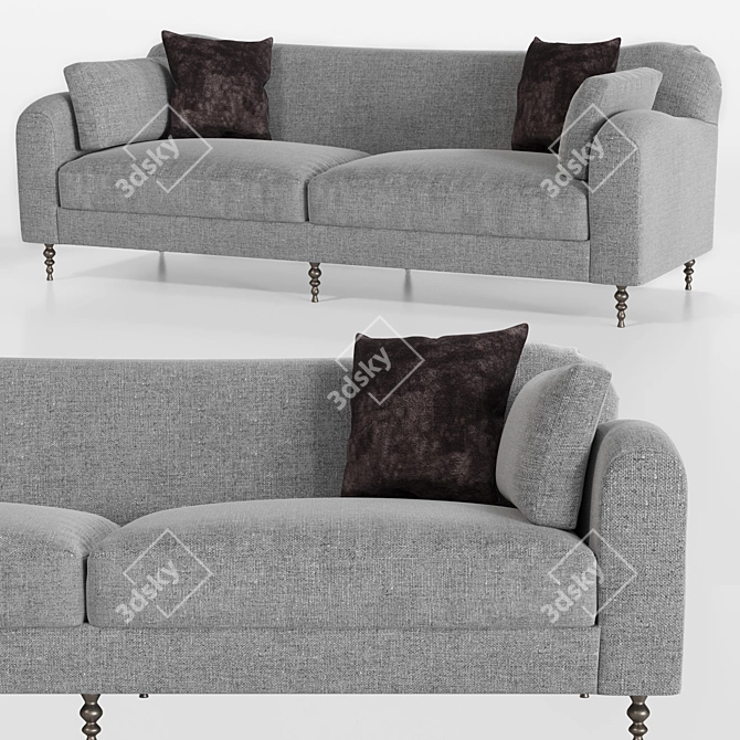 Modern Hillcrest Sofa: Luxury by Kelly Wearstler 3D model image 1