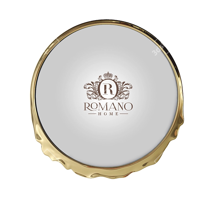 Elegant Titania Circle Mirrors 3D model image 1