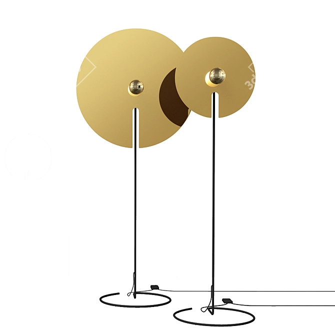 Wever & Ducre Mirro Floor Lamp: Sleek and Elegant Lighting 3D model image 1