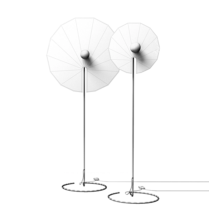 Wever & Ducre Mirro Floor Lamp: Sleek and Elegant Lighting 3D model image 3