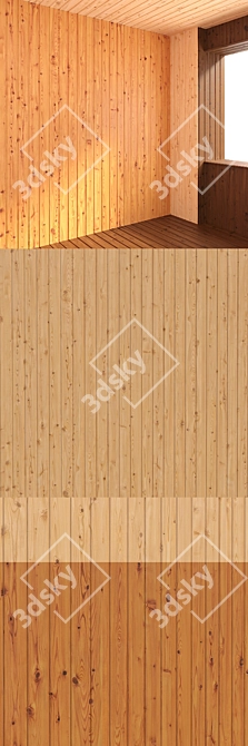  Seamless Soft Line Wall Paneling 3D model image 2