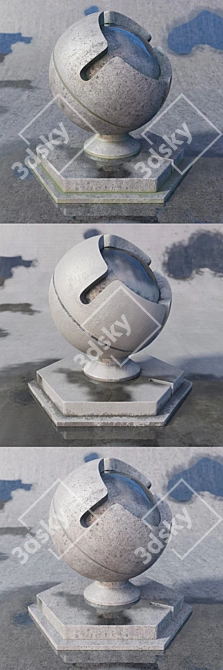 Seamless Concrete Shader 3D model image 2