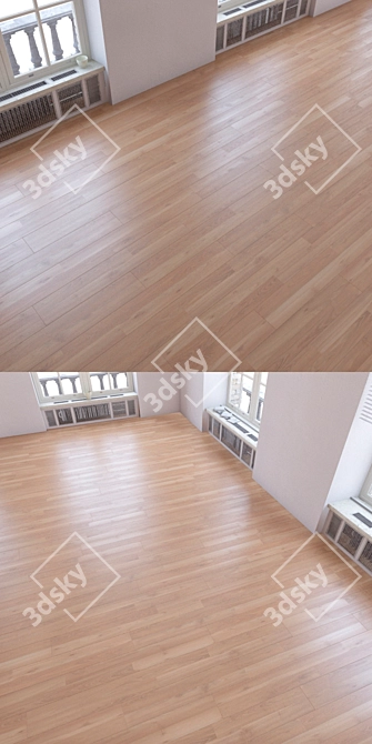 Versatile Laminate Flooring Set 3D model image 3