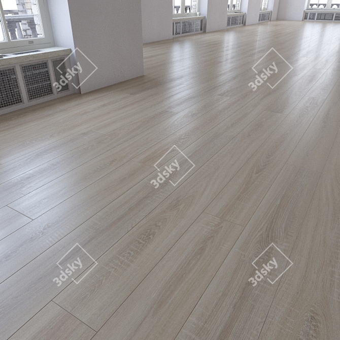 Realistic Laminate Flooring Kit 3D model image 1