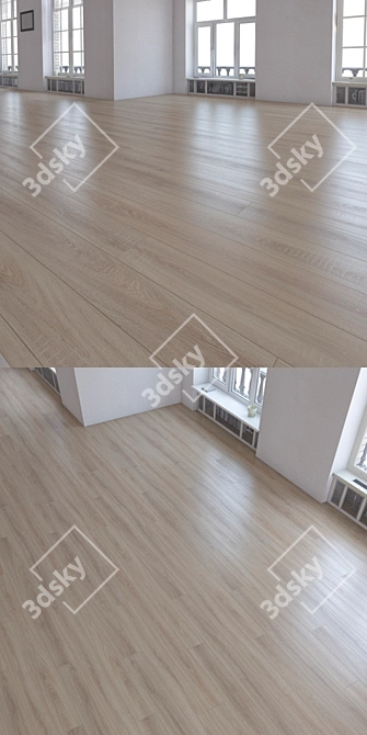 Realistic Laminate Flooring Kit 3D model image 2