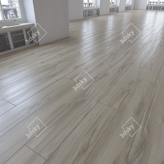 Realistic Laminate Flooring Kit 3D model image 1