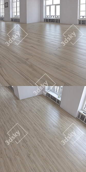 Realistic Laminate Flooring Kit 3D model image 2