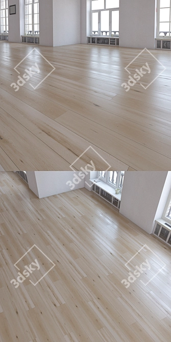 Versatile Laminate Flooring Set 3D model image 2