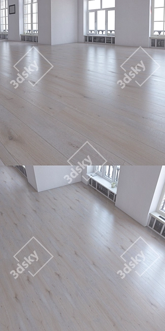 Title: Versatile Woodgrain Laminate Flooring 3D model image 2