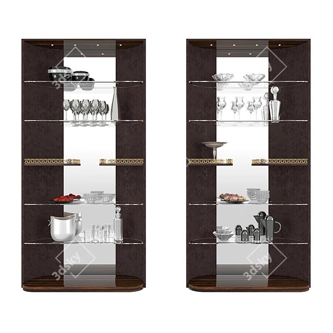 Luxury Hennesy Buffet: Longhi's Royal Elegance 3D model image 1