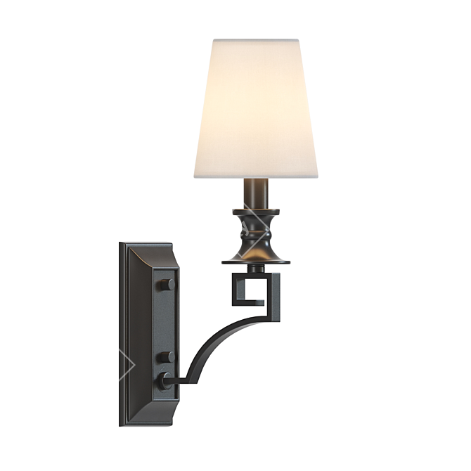 Sleek Newport 3141 Wall Sconce 3D model image 1