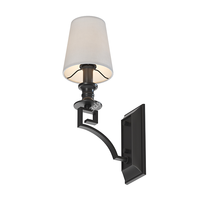 Sleek Newport 3141 Wall Sconce 3D model image 2