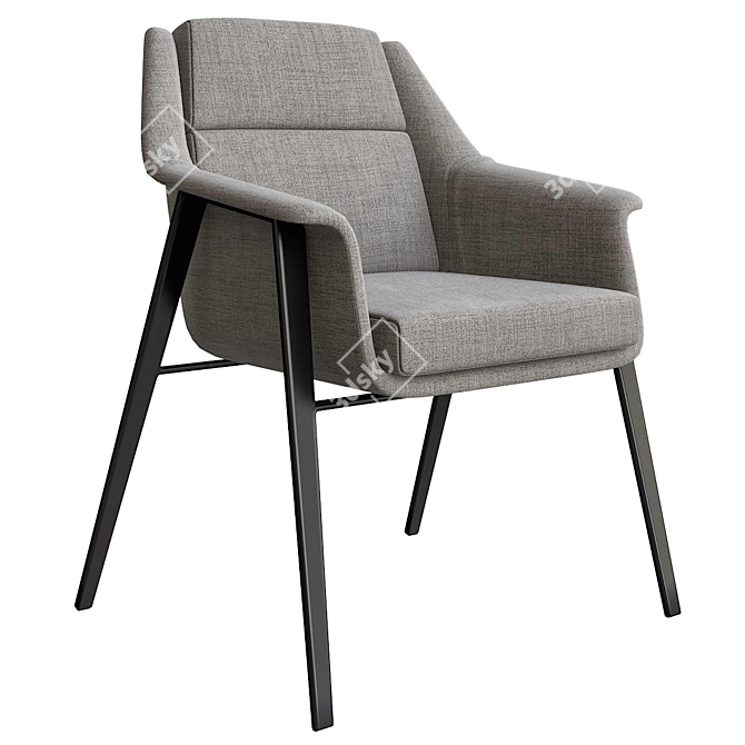 Elegant Minotti Armchair 3D model image 1