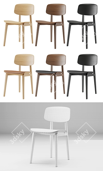 Sleek Scandinavian Seating: NY11 Norr11 3D model image 3