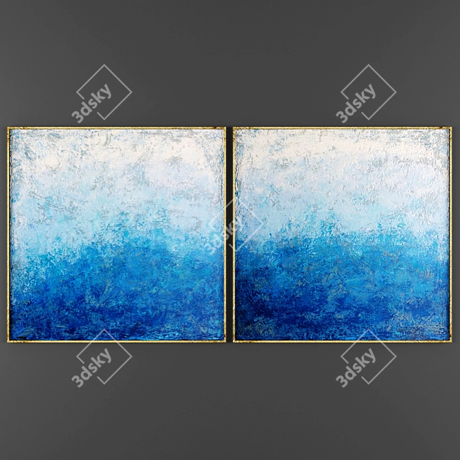 Title: Modern Art Prints Collection 3D model image 1