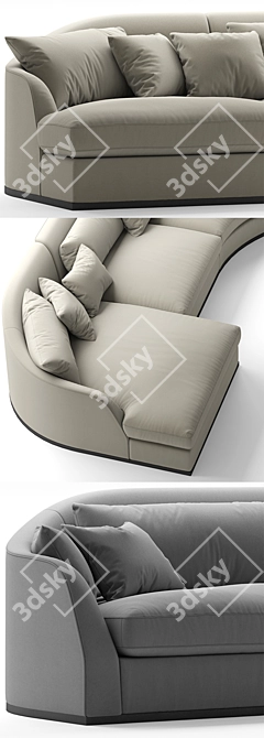 Modular Sofa Flexform ALFRED: Versatile Comfort 3D model image 2