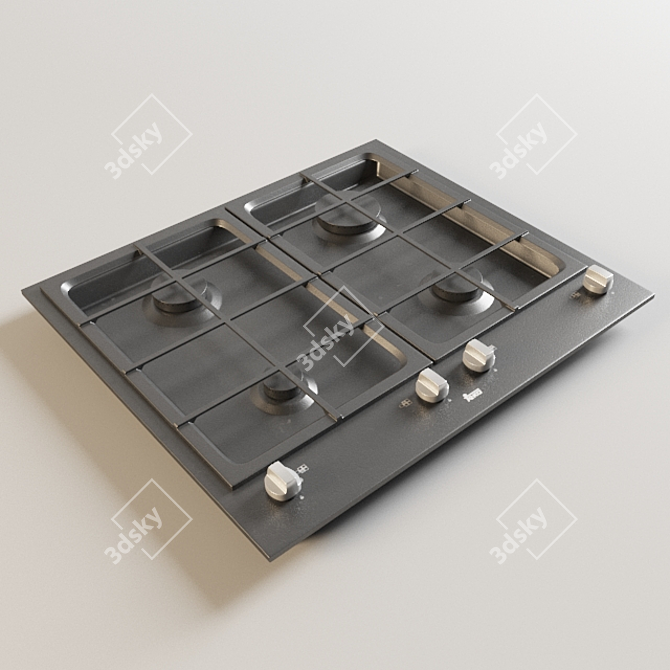 TEKA EW 60 4G Black Gas Hob 3D model image 1