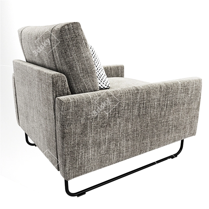 Ergonomic Isku Arm Chair 3D model image 3